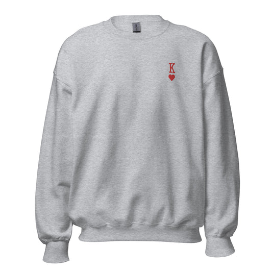 Sweat-shirt unisexe Roi de Cœur