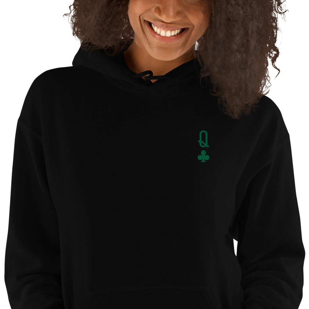 Queen of Clubs Unisex Hoodie