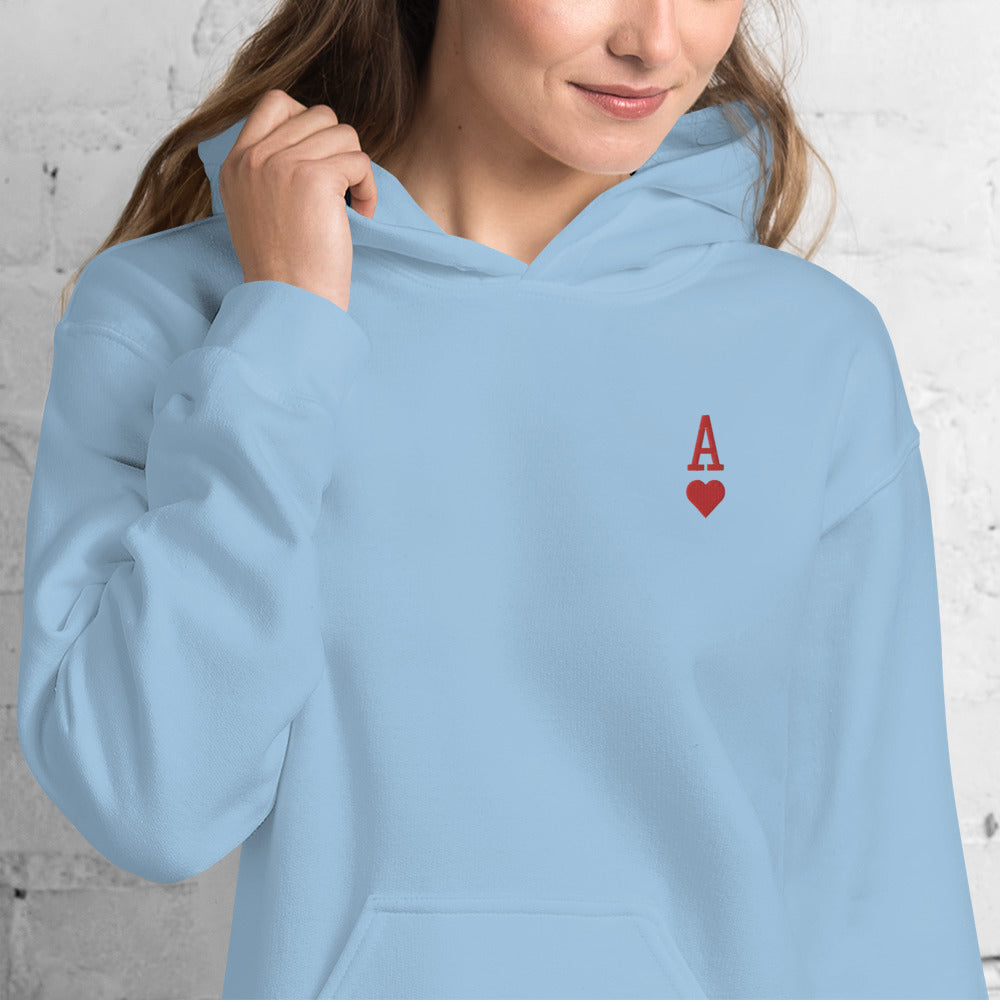 Sweat à capuche unisexe Ace of Hearts